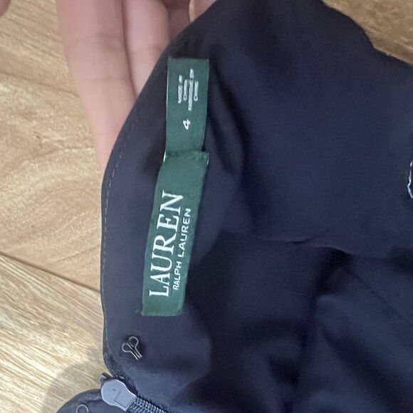 Lauren Ralph Lauren Dress Womens 4 Midi Sheath Lace Sleeveless Elegant Formal - Picture 3 of 7